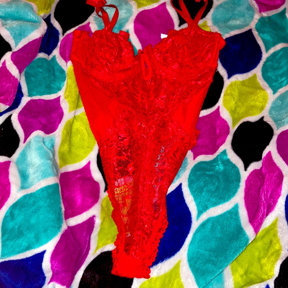 Candy red bodysuit!